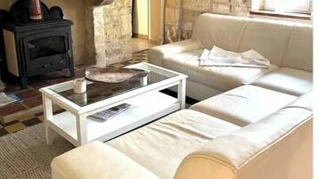 TV connectée, cheminée