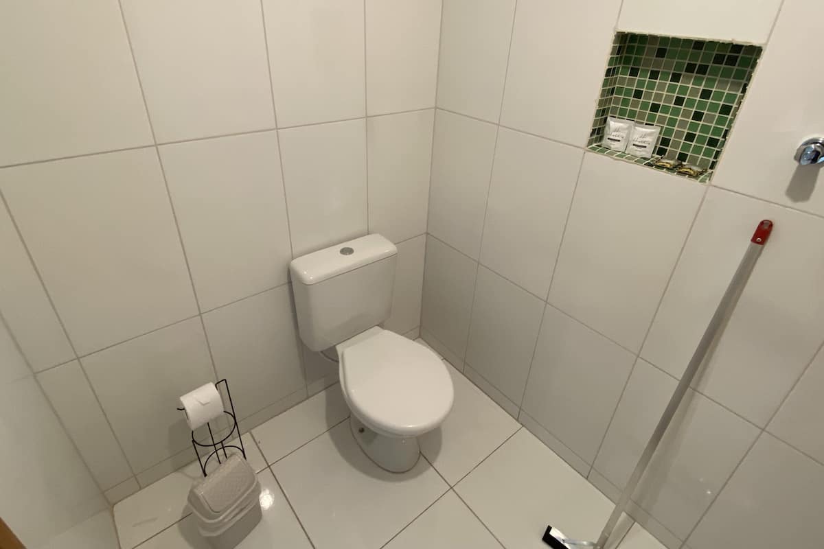 Handdoeken, zeep, shampoo, toiletpapier