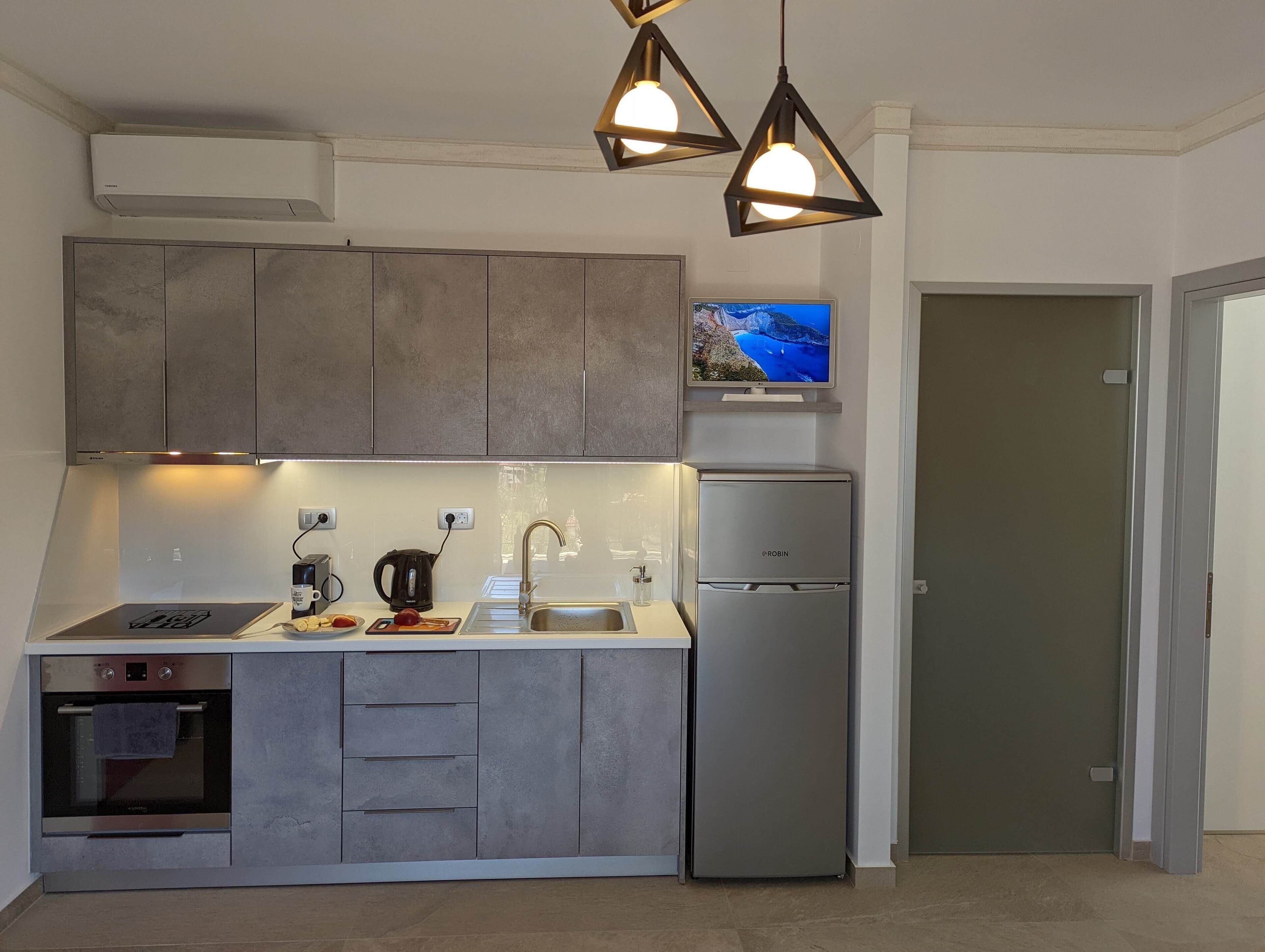 Luxury-Apartment | Eigene Küche | Großer Kühlschrank, Ofen, Espressomaschine