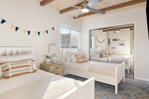 6 bedrooms, iron/ironing board, travel cot, free WiFi
