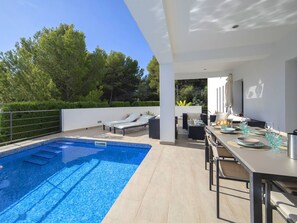 Pool - Stunning private villa for 6 guests with WIFI, private pool, A/C, TV and terrace (Benissa)