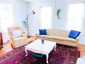 Smart TV, fireplace, video games, DVD player