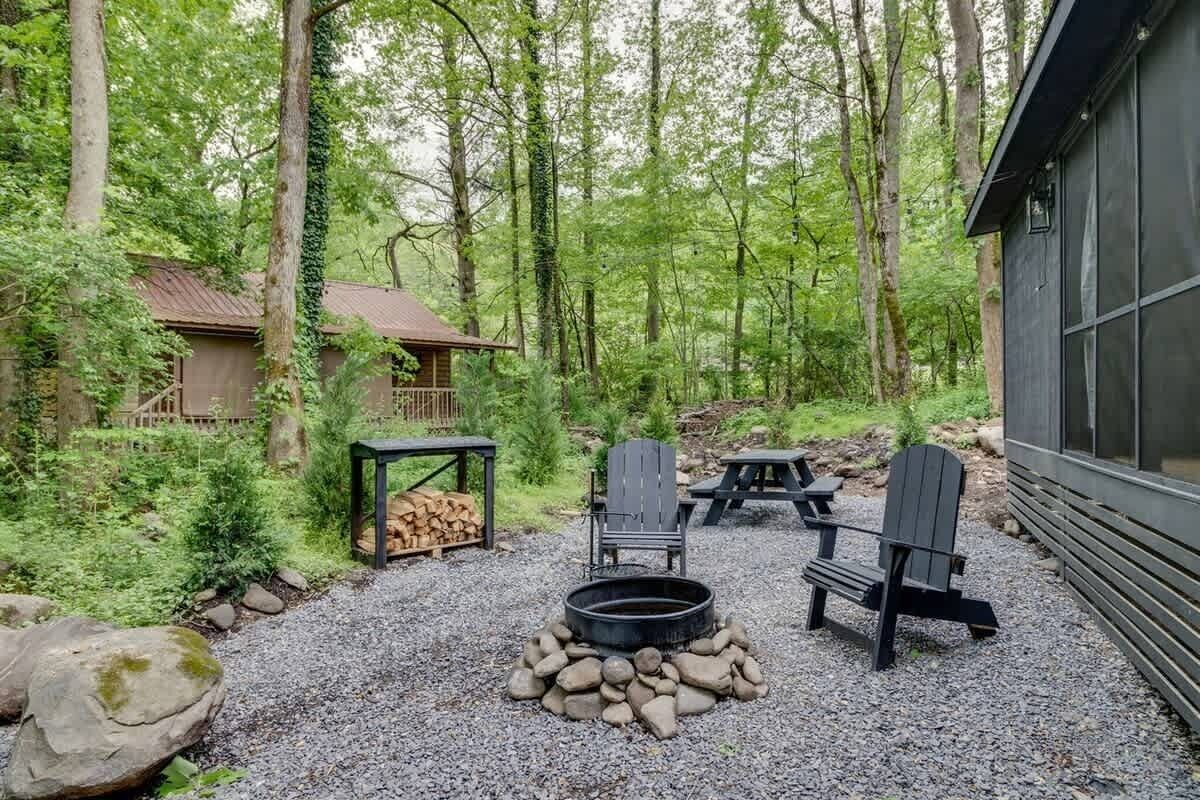 屋外ダイニングエリア