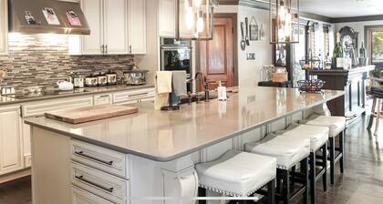 Amazing lakefront home with custom boat dock!