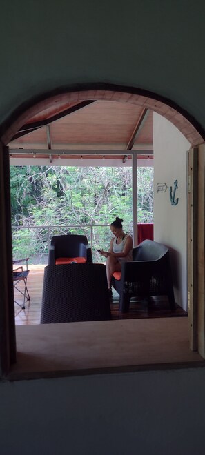 Terrace/patio - Rainforest Beach Lodge (2) 1 Bed 1 bath independent villas,balcony-Terrace (Cabuya)