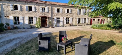 Petite pause au Clos Saint Martin de Juillers