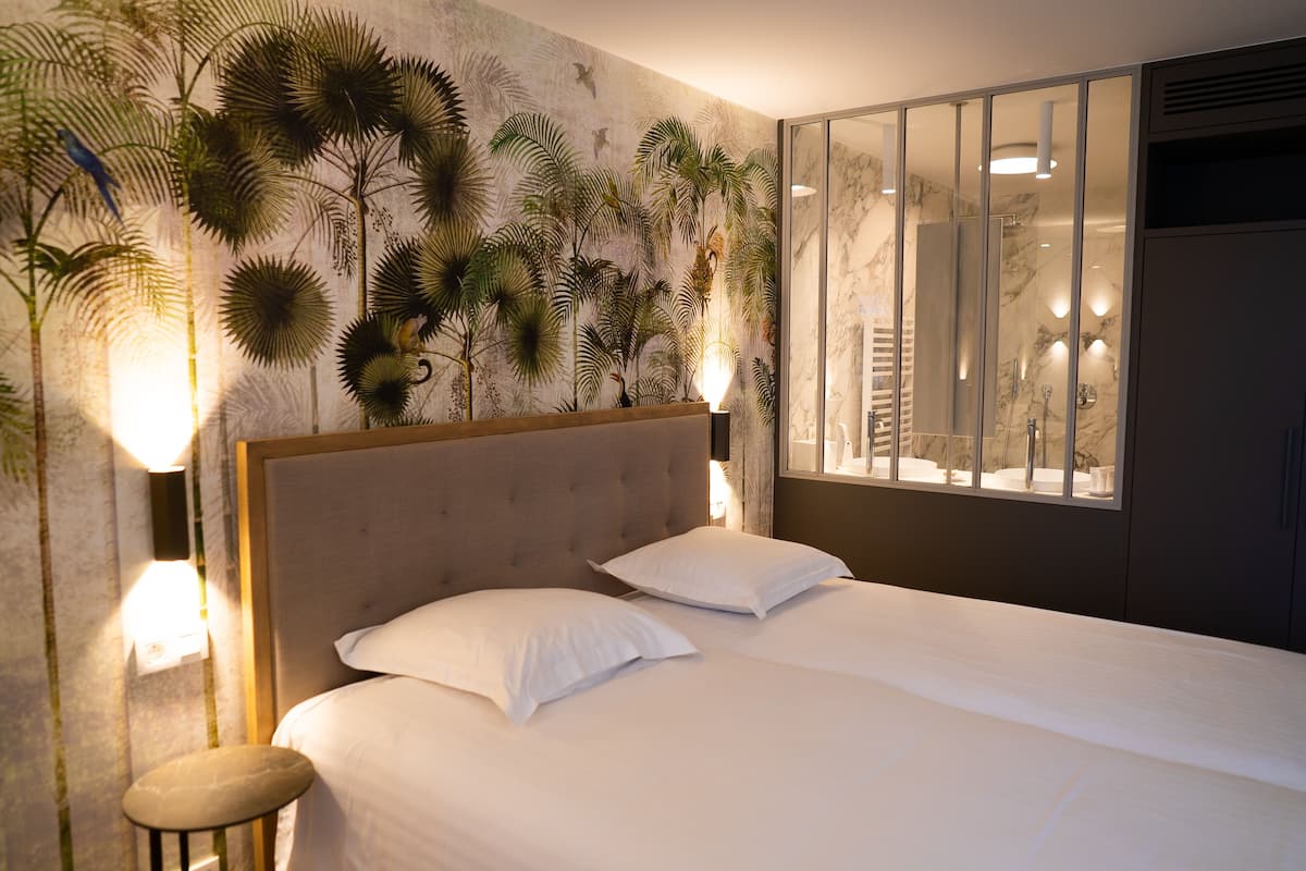 Signature Twin kamer | 1 slaapkamer, hypoallergeen beddengoed, een minibar