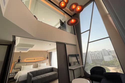 Amethyst Duplex Suite with Plunge Pool | Living room