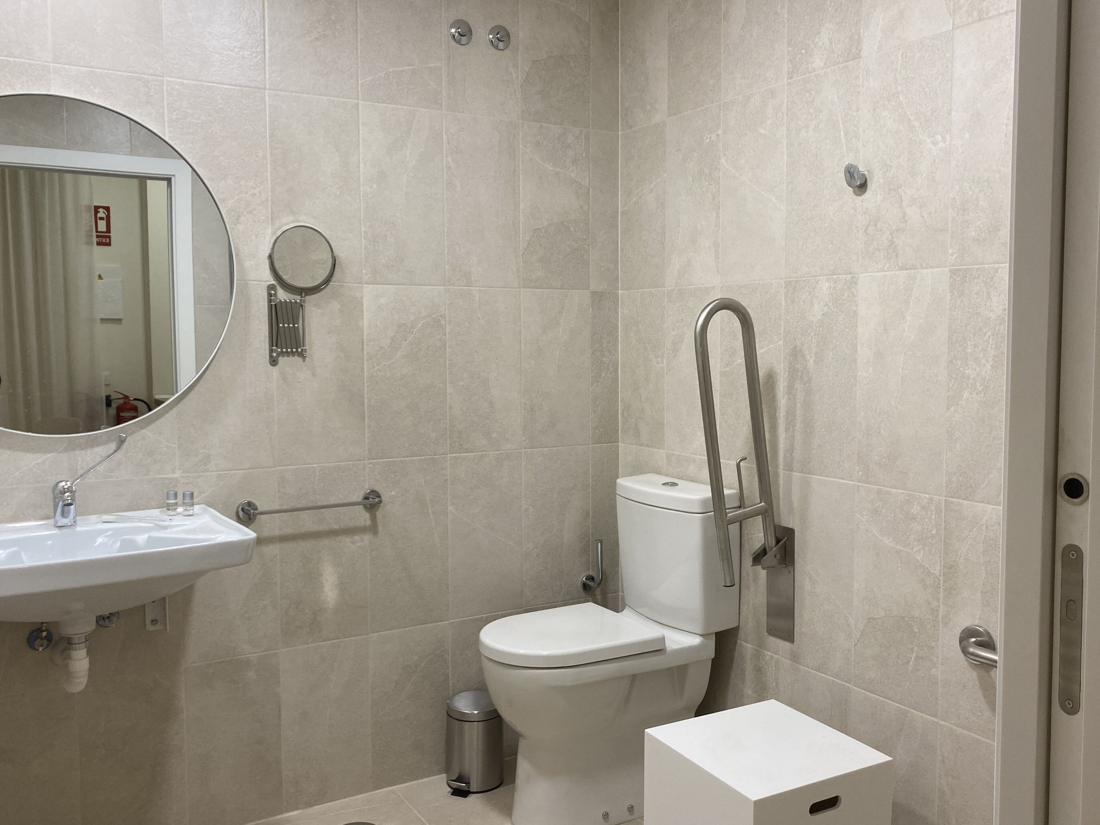 superior double room | bathroom | hair dryer, slippers, towels, soap