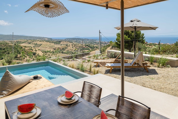 Panoramic Villa, Private Pool, Sea View | View from room