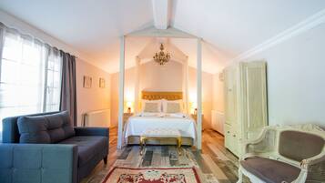 Bangalô exclusivo | 1 quarto, roupa de cama