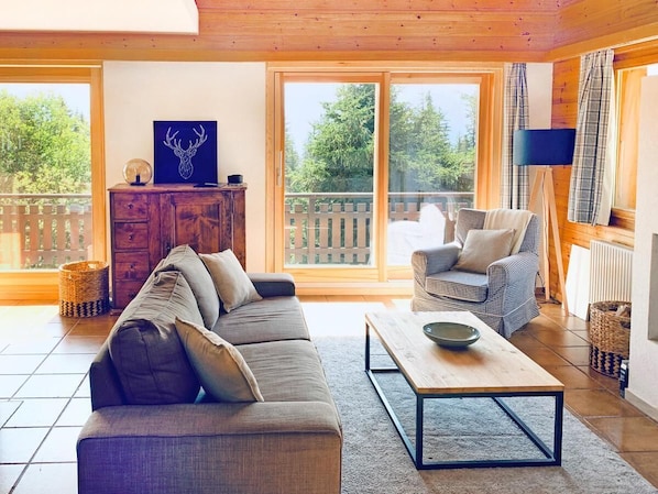 TV, fireplace, DVD player