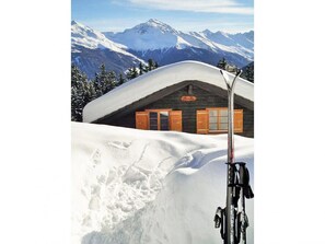 Exterior - Chalet, wifi, view mountain, terrace, balcony, fireplace or stove, parking, tv, 150m², Thyon (Les Collons)