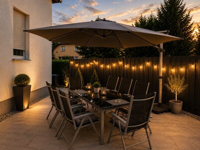 Spacious holiday home with 2 cozy apartments – space for up to 12 people.