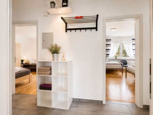 Spacious holiday home with 2 cozy apartments – space for up to 12 people.