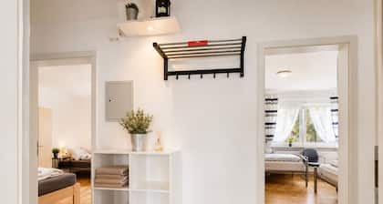 Spacious holiday home with 2 cozy apartments – space for up to 12 people.