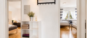 Spacious holiday home with 2 cozy apartments – space for up to 12 people.