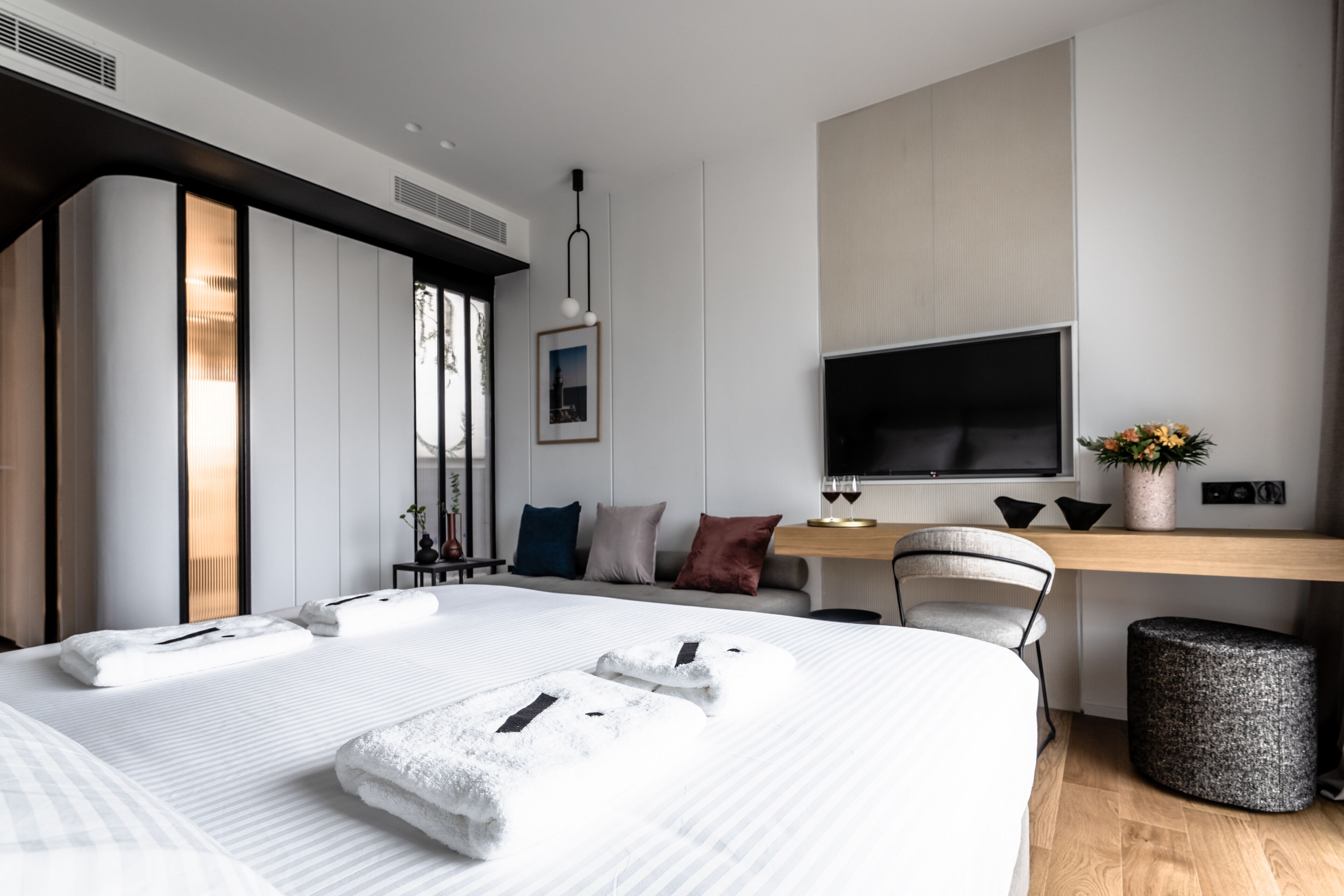 Premium bedding, pillow-top beds, minibar, individually decorated