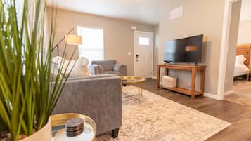 2 bedrooms, iron/ironing board, travel crib, WiFi