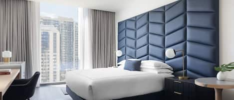 Room, 1 King Bed, City View | Frette Italian sheets, premium bedding, pillow-top beds, minibar