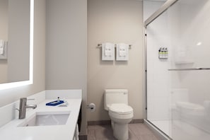 Free toiletries, hair dryer, towels