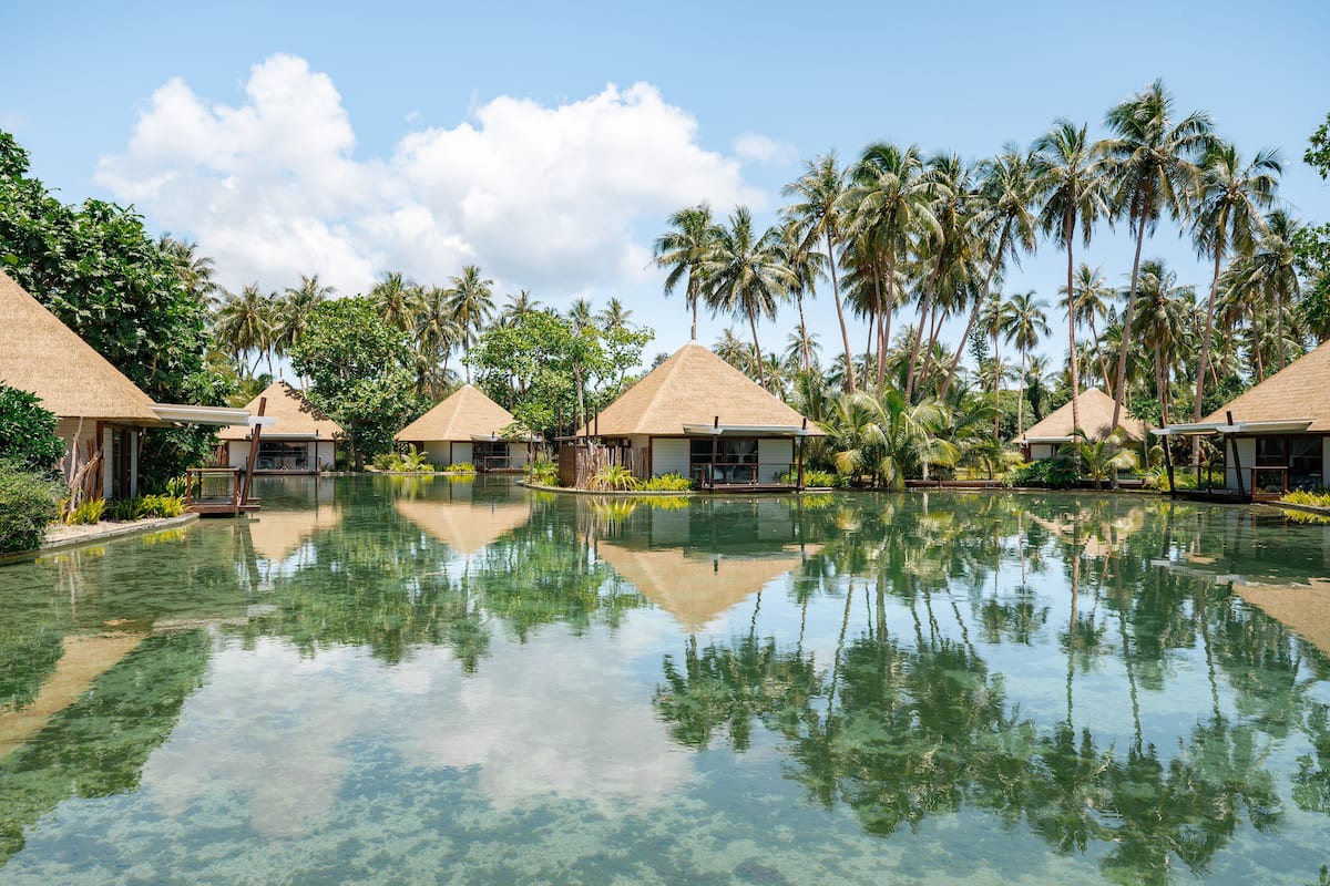 Chambre Premium, 1 trĂšs grand lit, vue lagon | Vue de la chambre