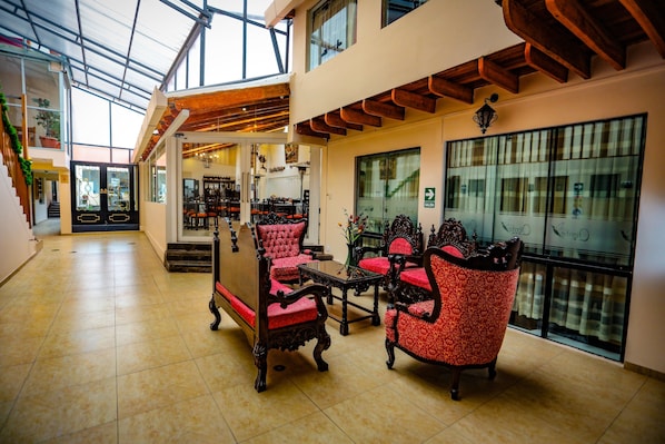 Sitteområde i lobbyen