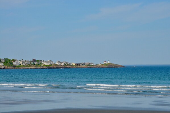 Beach nearby, sun loungers