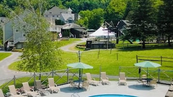 Piscina externa, piscina aquecida