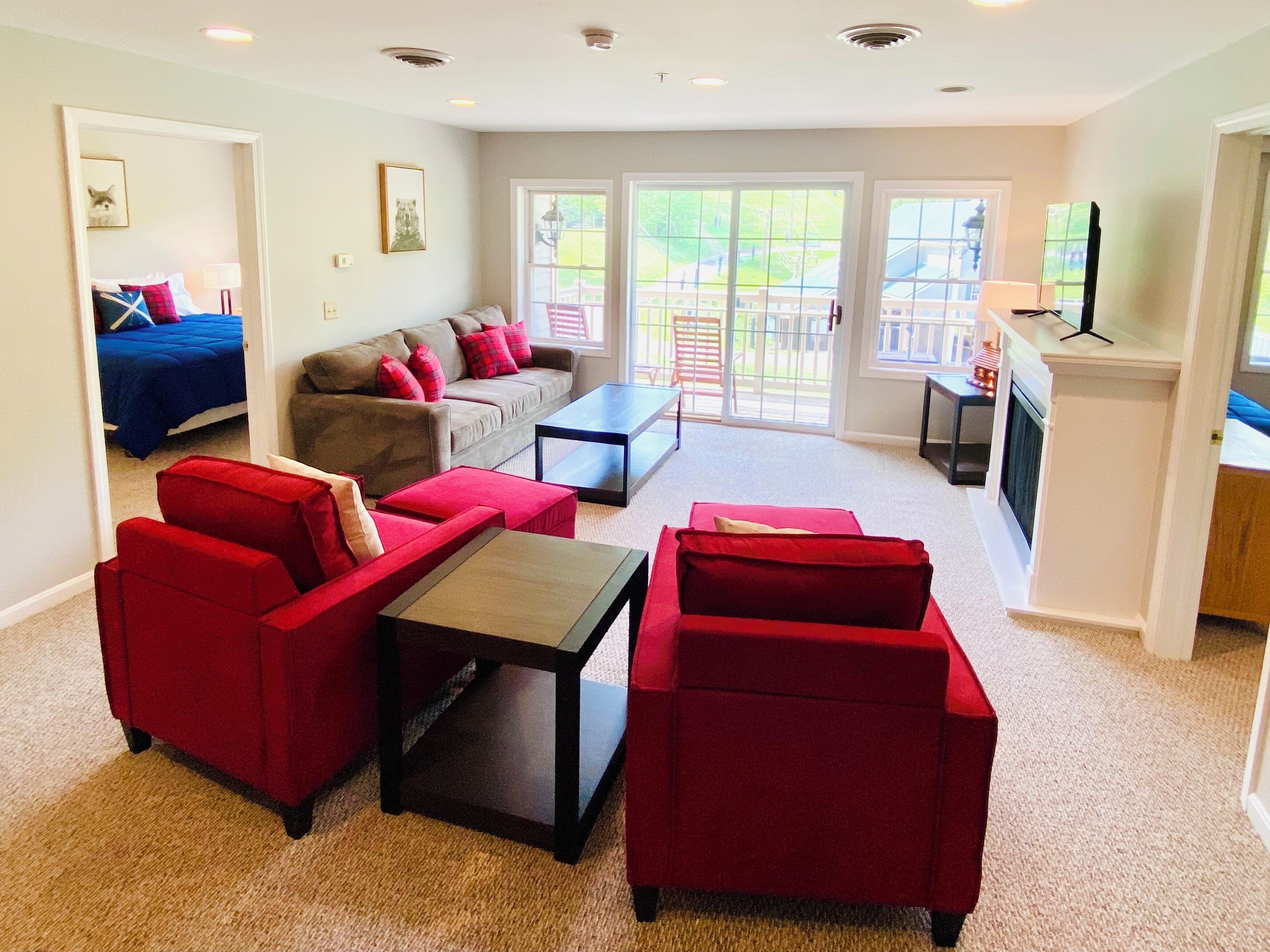 Télévision, cheminée