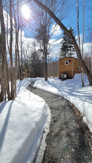 Property grounds - Trailside Stays- Tiny House in the Woods-Chickadee (Dorchester)