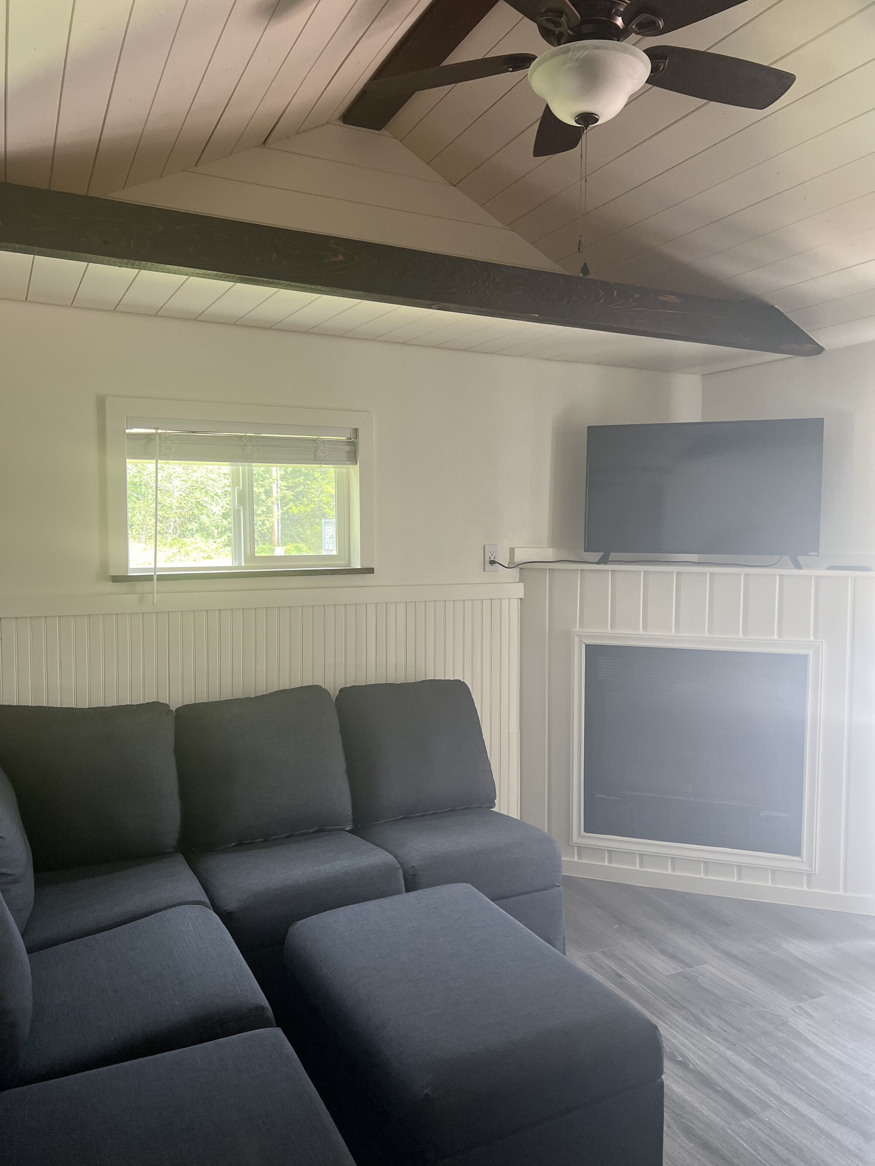 TV connectée, cheminée