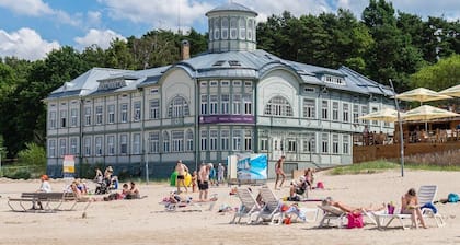 Jurmala Beachfront Art Gallery Mansard Suite in Historic Bath-House