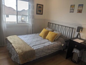 1 bedroom, desk, iron/ironing board, WiFi -  Hotel Style Bedroom and Bathroom (Guelph)