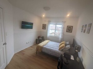 1 bedroom, desk, iron/ironing board, WiFi -  Hotel Style Bedroom and Bathroom (Guelph)