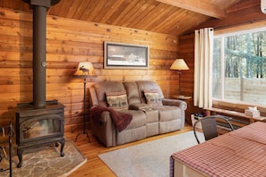 Smart TV, DVD player, books, video library - The Cedar Cabin on 8 acres (Packwood)