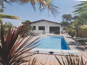 Outdoor pool - 120 M² villa with all comforts - Quiet area of La Hume (Gujan-Mestras)