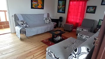 Smart TV, books, stereo