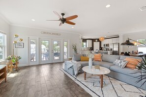 Smart TV, table football, ping pong