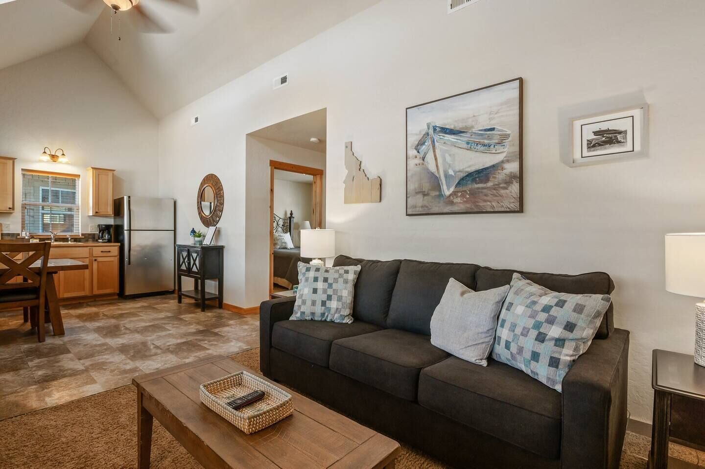 TV connectée, cheminée