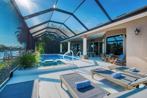 A heated pool