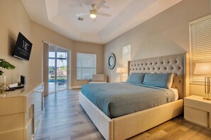 4 slaapkamers, een strijkplank/strijkijzer, gratis wifi, beddengoed