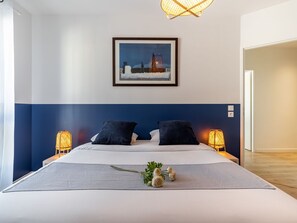 2 chambres, lit parapluie, Wi-Fi gratuit, draps fournis