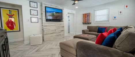 Smart TV, video games, stereo