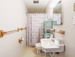 Baignoire, sèche-cheveux