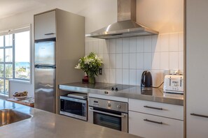 Fridge, oven, stovetop, dishwasher