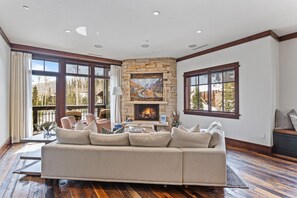 TV, fireplace, DVD player
