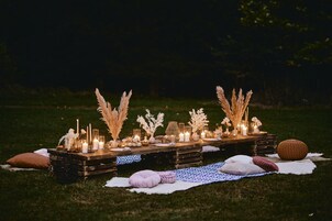 Área de bodas al aire libre