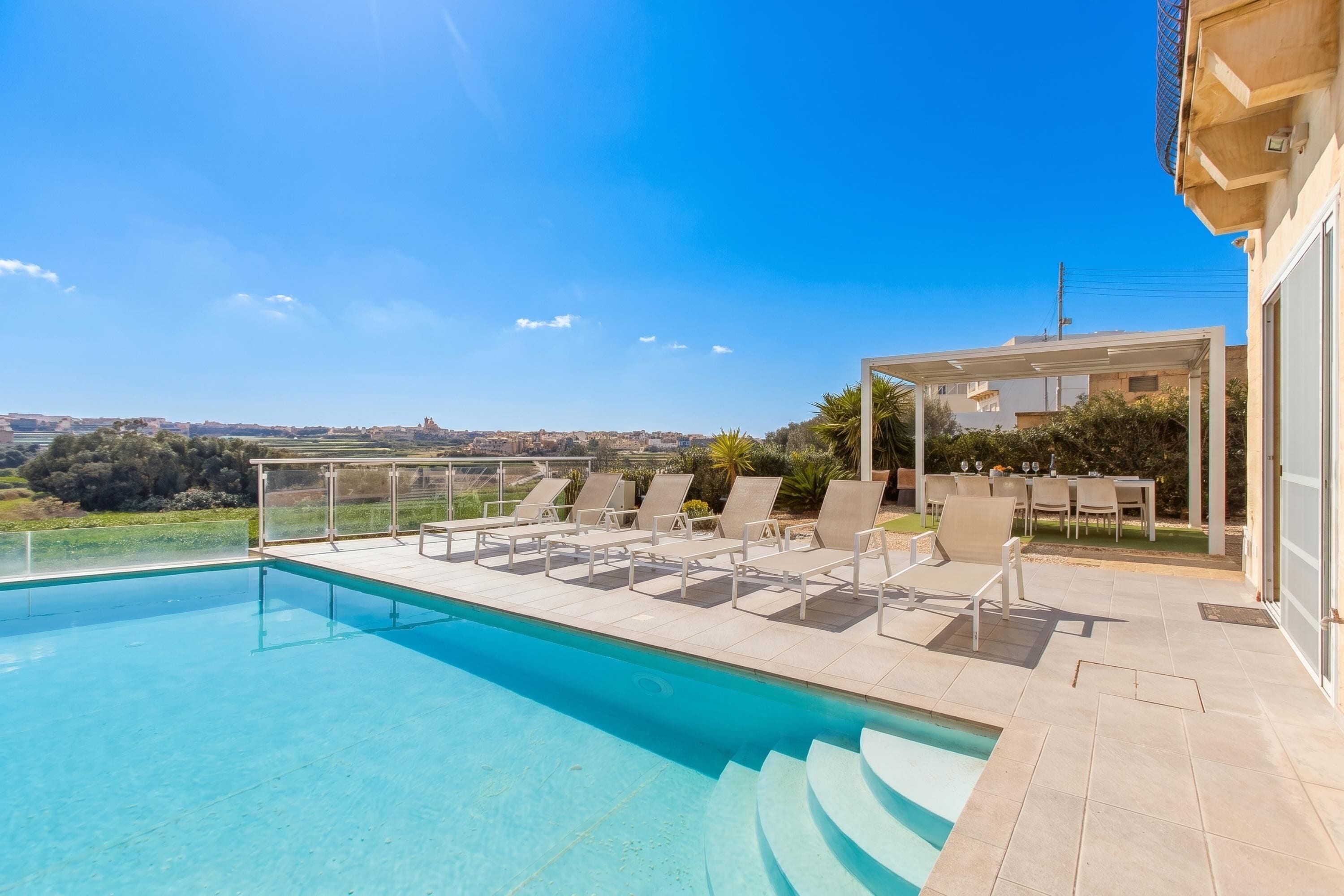 Family House, Multiple Bedrooms (Twilight Gozitan Farmhouse With Pool) | Pool | 2 outdoor pools