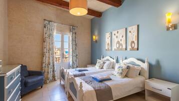 Rumah Keluarga, beberapa kamar (Twilight Gozitan Farmhouse With Pool) | 4 kamar tidur, Wi-Fi gratis, dan seprai linen